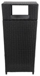 Safavieh Mazeli Outdoor Trash Bin Black