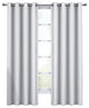 100% Blackout Diamond Woven Drapes, 2PC, White, 108"x120"
