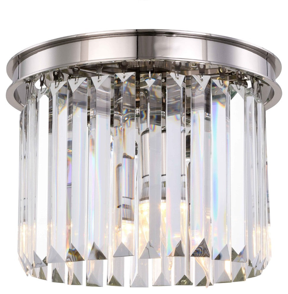 Sydney 3-Light Flush Mount, Shade: Clear