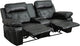 Flash Furniture Reel Comfort 2 Seat Black Theater Seating - BT-70530-2-BK-GG