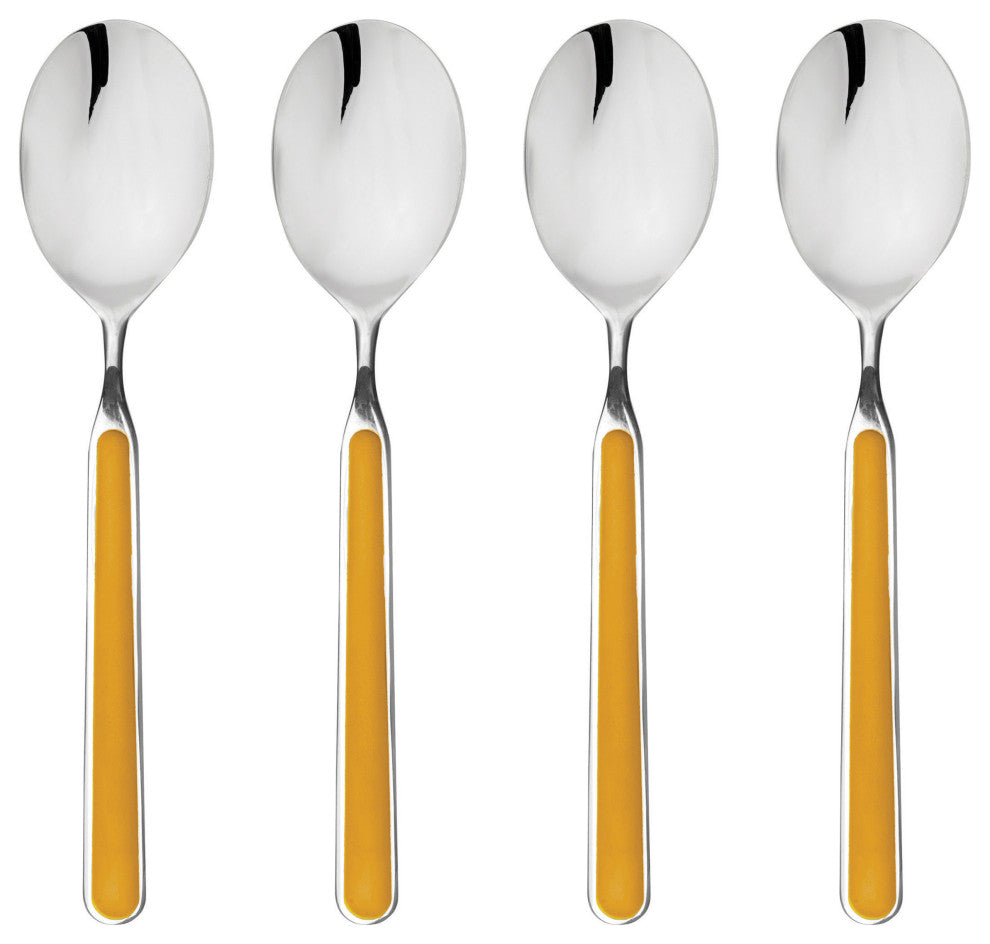 Fantasia Coffee Spoon Set 4-Piece Set, Mustard