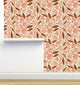 Cecile Pink and Gold Wallpaper, Sample 12"x8"