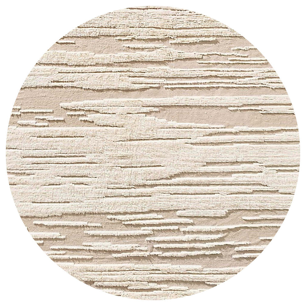 Ahgly Company Indoor Round Mid-Century Modern Area Rugs, 3' Round