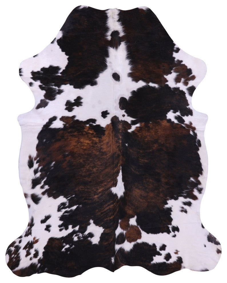 Organic Natural Hair-On Cowhide Area Rug 7' 0" X 5' 7" C1490
