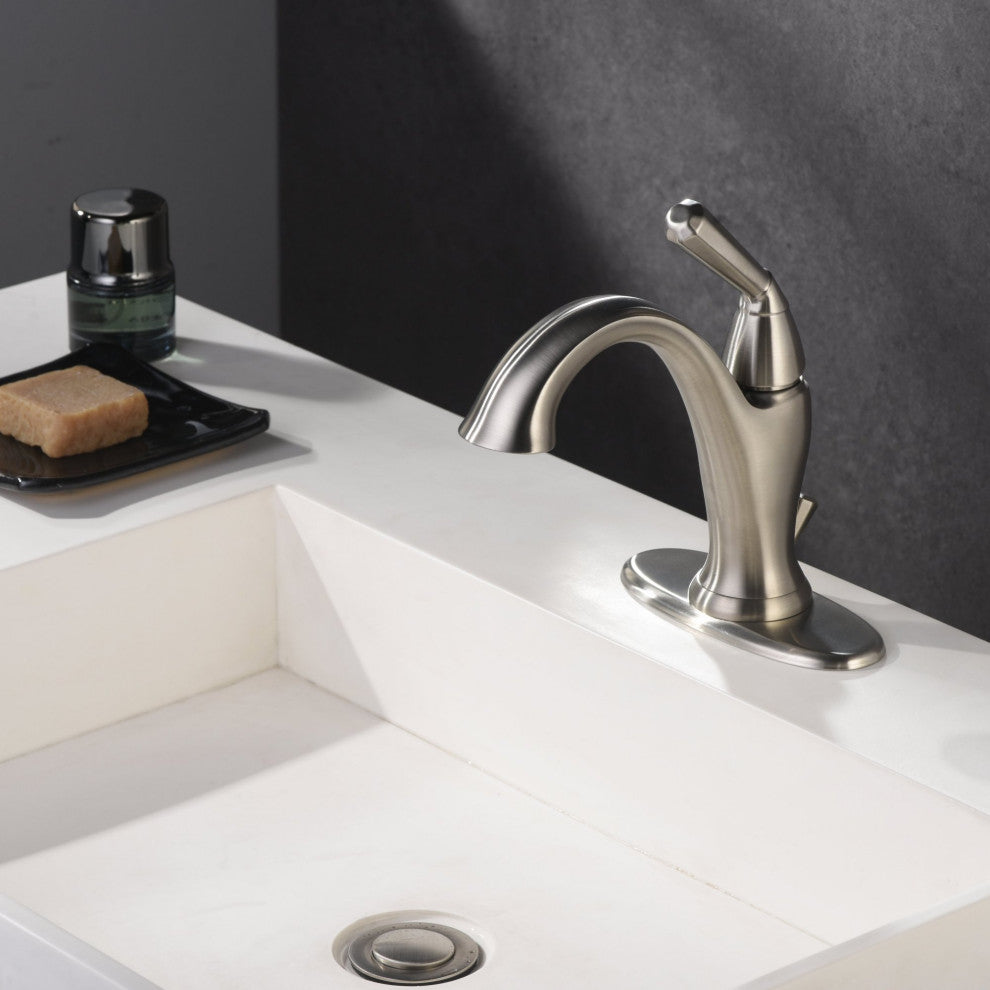 Ultra Faucets UF3521X Single Handle Bathroom Faucet, Brushed Nickel