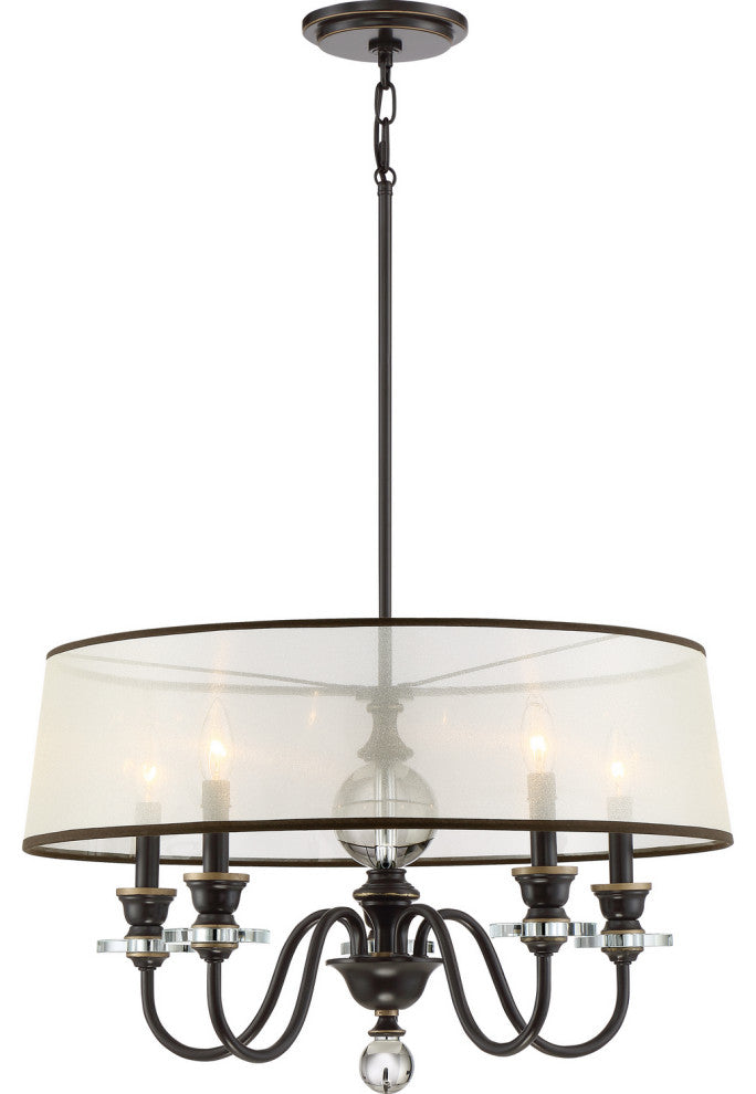 Ceremony 5-Light Chandelier, Palladian Bronze
