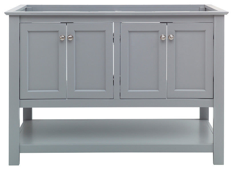 Fresca Manchester 48" Gray Double Sink Cabinet