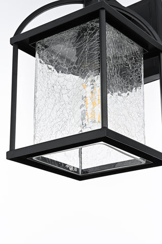 Home Living 7" Outdoor Wall Sconce, Black