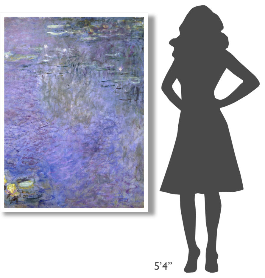 "Water Lilies: Morning, c. 1914-26 (center)" Print by Claude Monet, 38"x50"