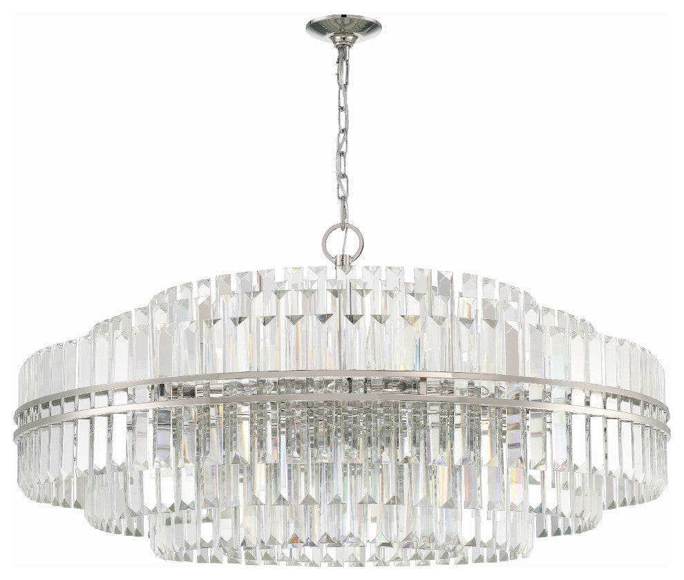 Hayes 32-Light Polished Nickel Chandelier