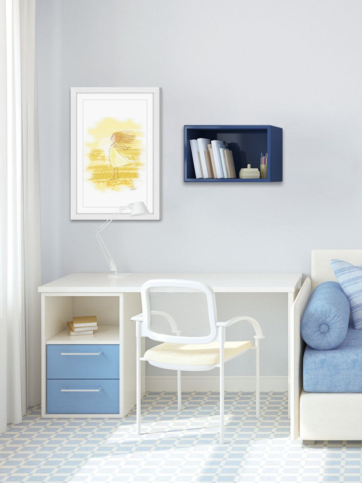 "Wind Girl" Framed Painting Print