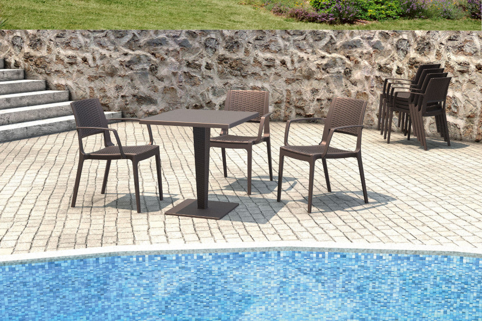 Compamia Capri Outdoor Dining Armchairs, Set of 2, Brown