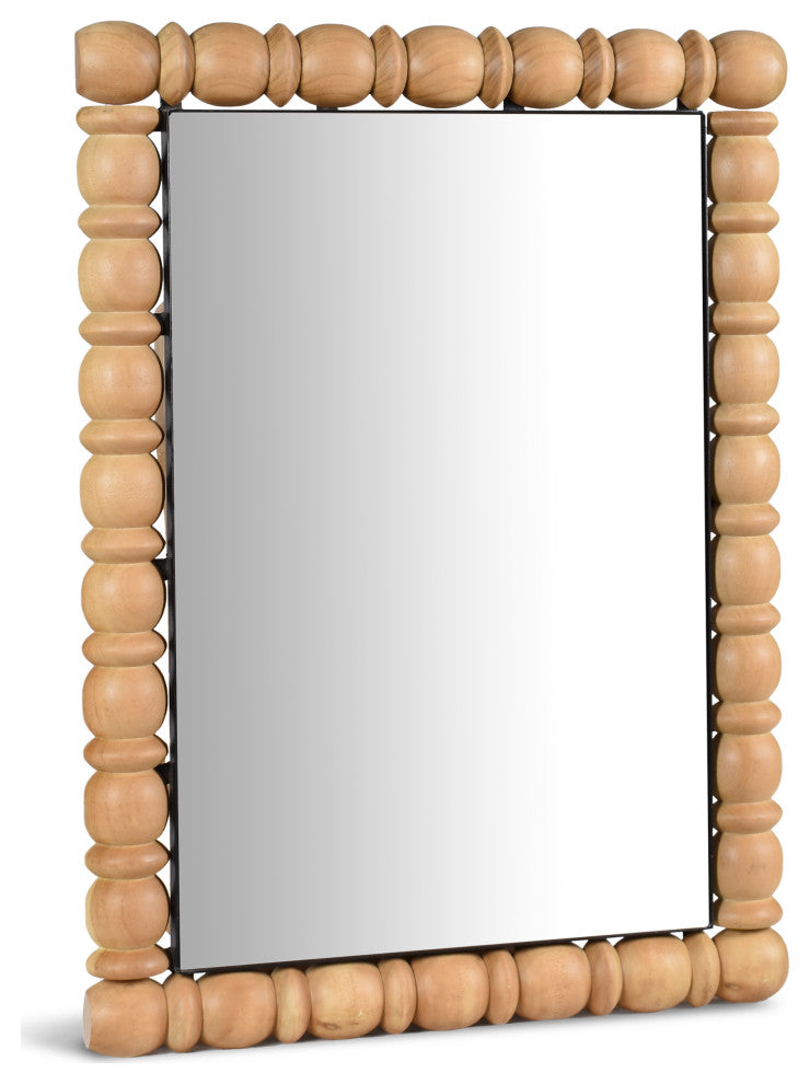 Aubrey Mirror, Natural, 26" W x 2" D x 36" H