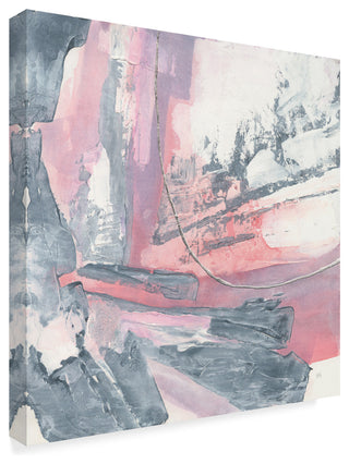 "Whitewashed Blush I" by Chris Paschke, Canvas Art, 14"x14"