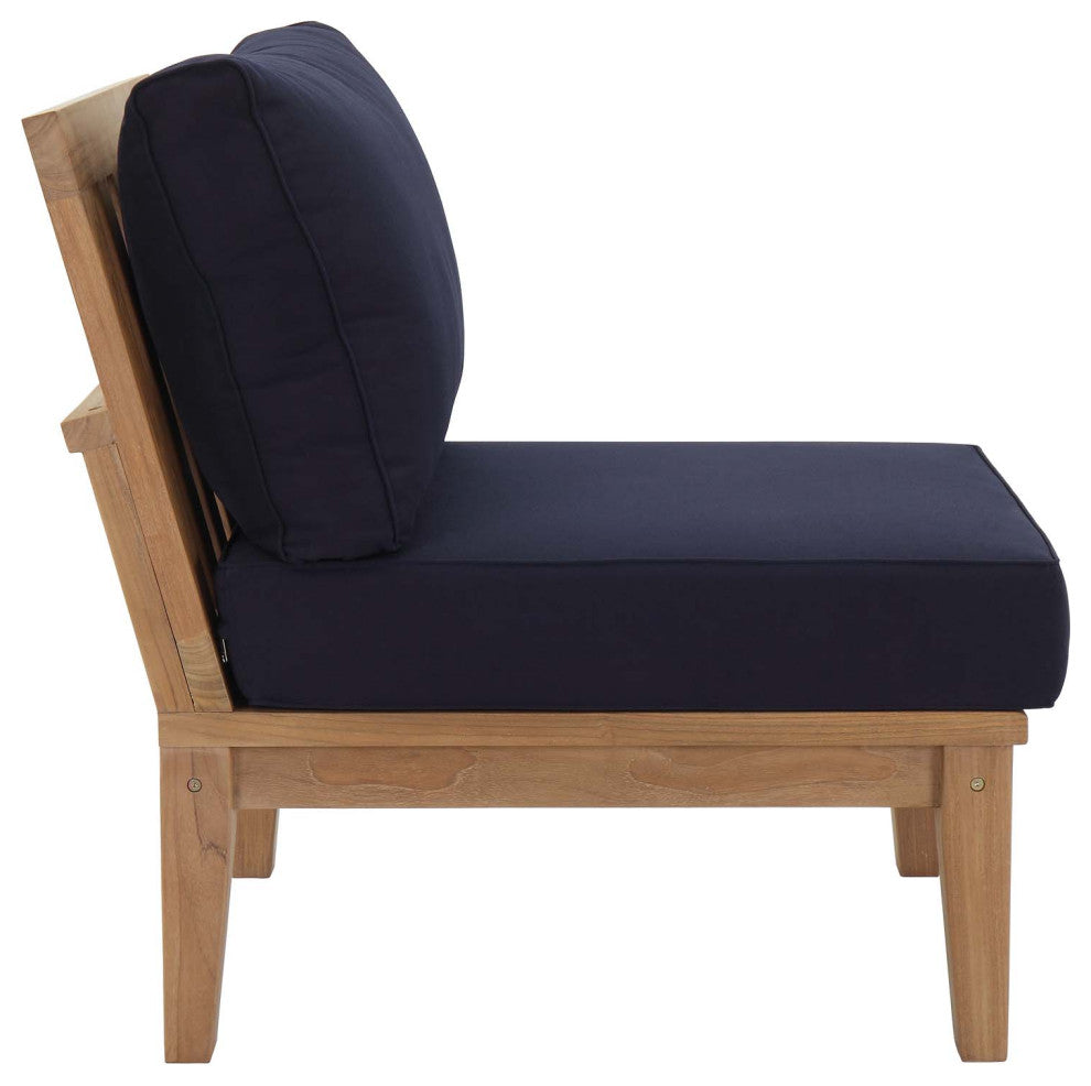 Navy Marina 2 Piece Outdoor Patio Teak Set