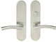 Brussels Lever, Tubular Passage, Privacy Bolt, Left Hand, Satin Stainless Steel