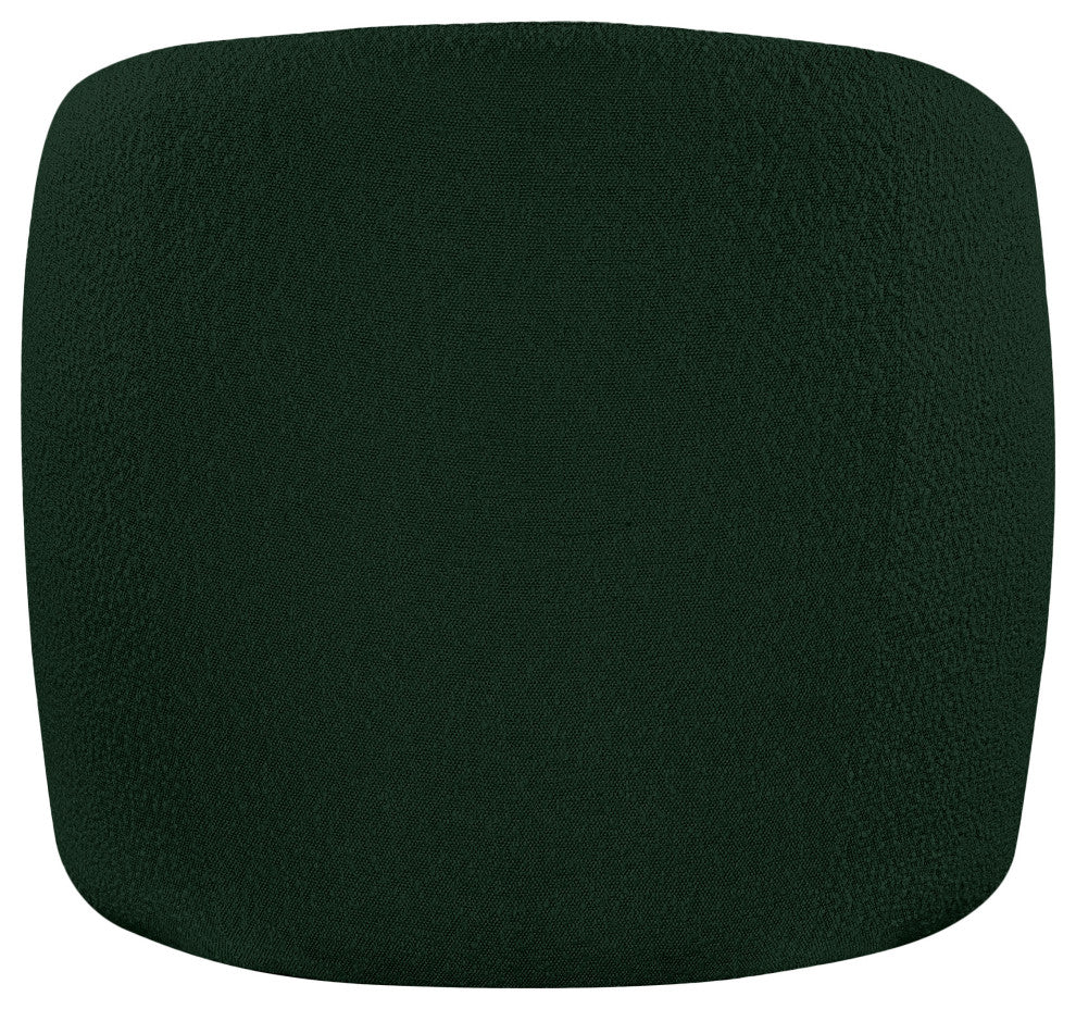 Acadia Boucle Fabric Upholstered Accent Chair, Green
