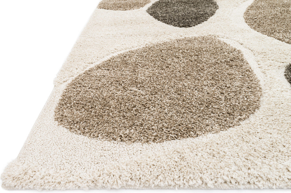 Loloi Enchant Collection, Ivory and Multi, 7'7" Square