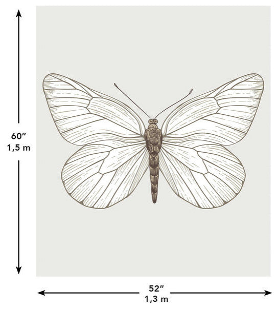 White Butterfly Tapestry