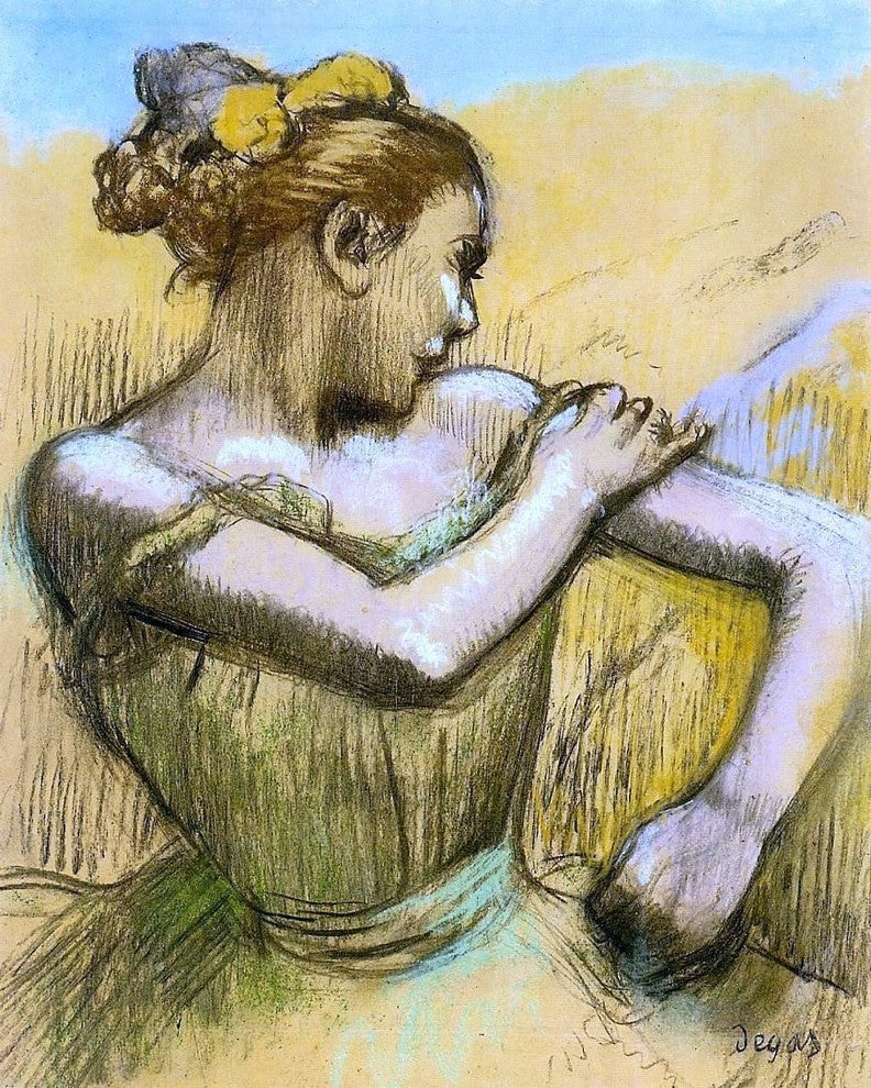 Edgar Degas Torso of a Dancer, 20"x25" Gallery Wrapped Canvas Print