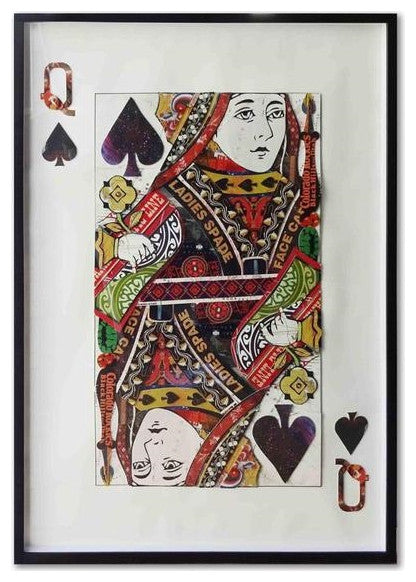Playing Card Queen of Spades