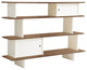 Mini Library, Walnut and White
