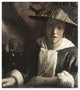 "Girl with a Flute" Digital Paper Print by Johannes Vermeer, 29"x32"
