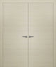 Pre-hung Closet French Double Doors 48 x 80 | Planum 0010 Milk Ash