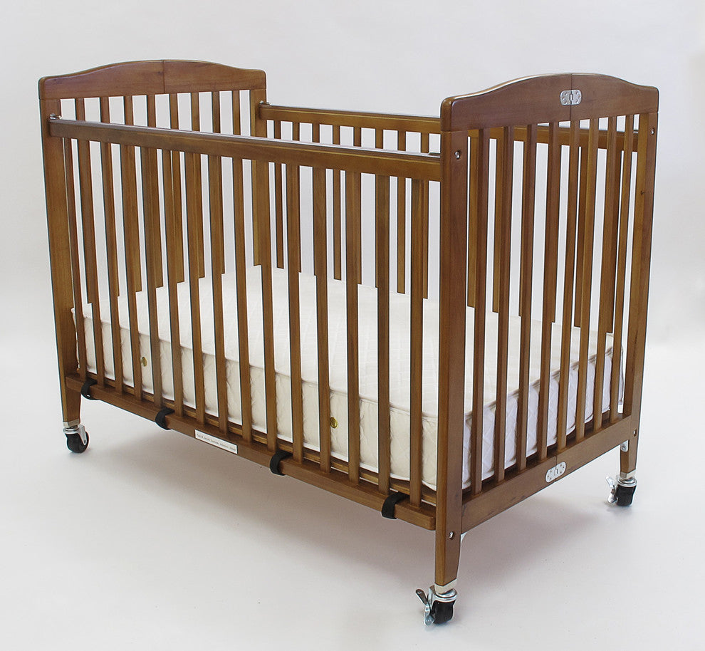 The Full size Wood Folding Crib, Cherry, Cherry