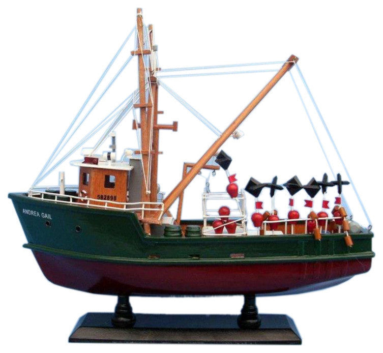 Wooden Andrea Gail, The Perfect Storm Model Boat, 16"