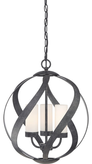Quoizel BMS2816OK Three Light Pendant Blacksmith Old Black Finish