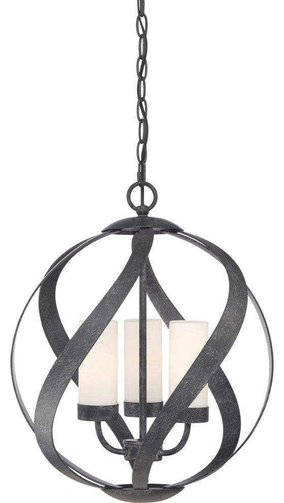 Quoizel BMS2816OK Three Light Pendant Blacksmith Old Black Finish