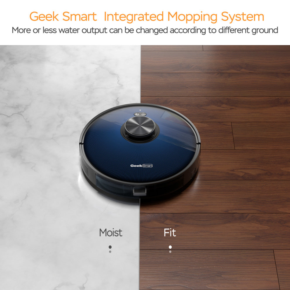 Robot Vacuum Cleaner and Mop, LDS Navigation, Wi-Fi Connected App