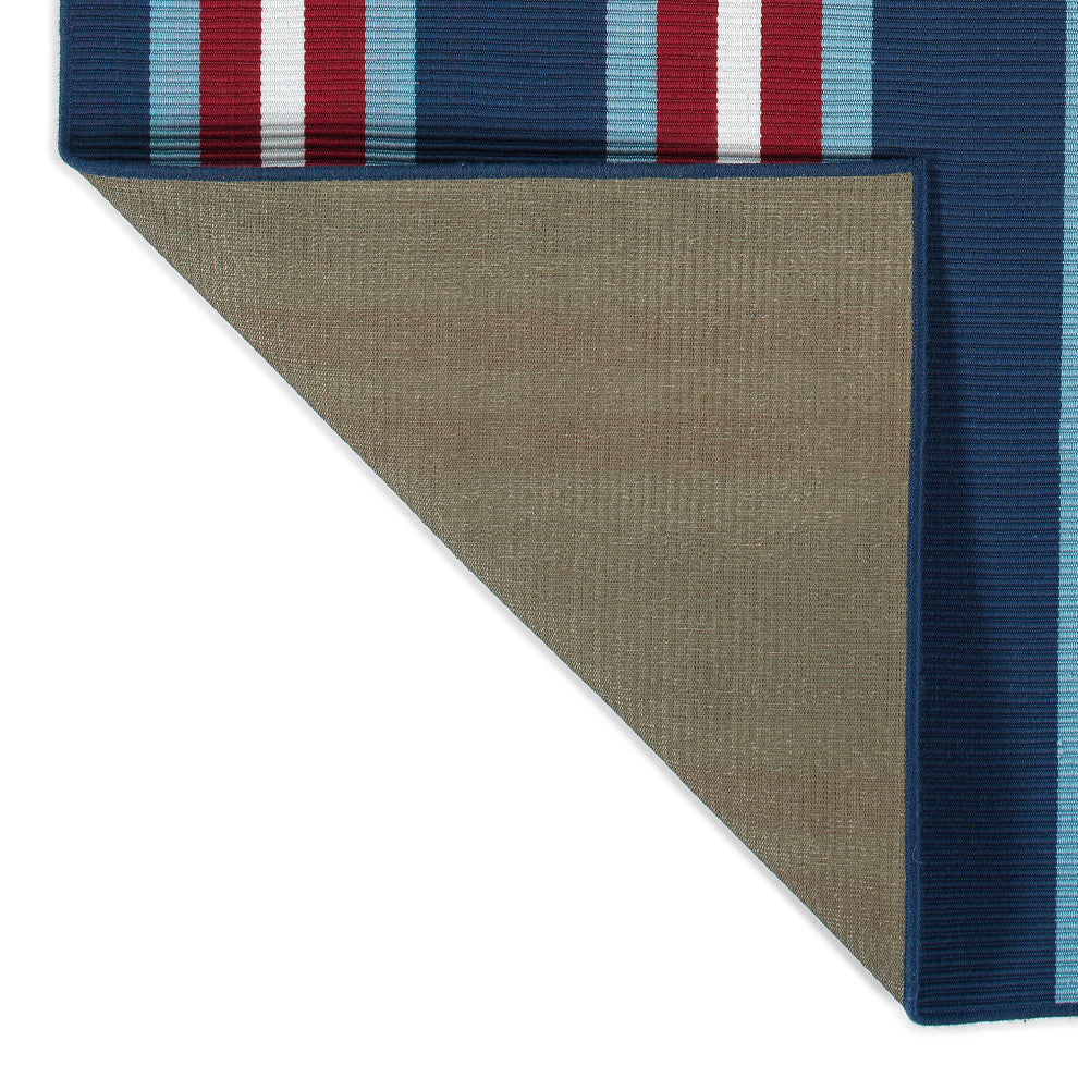 Voavah Blue 4' x 6' Rectangle Area Rug