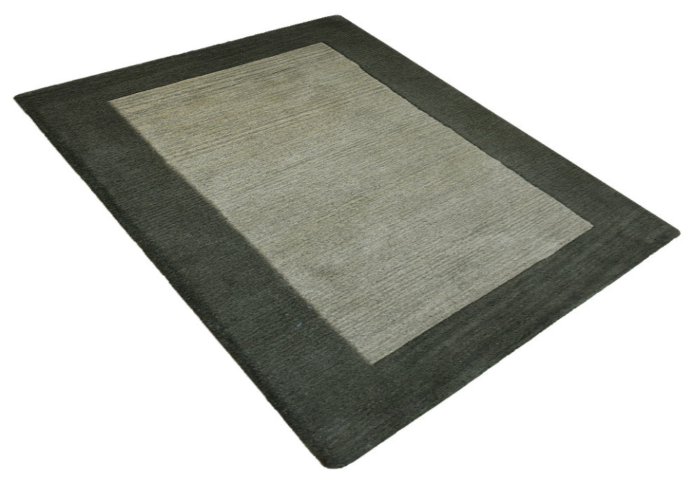 HAND TUFTED WOOL ECO-FRIENDLY AREA RUGS-Green Color, Contemporary Design
