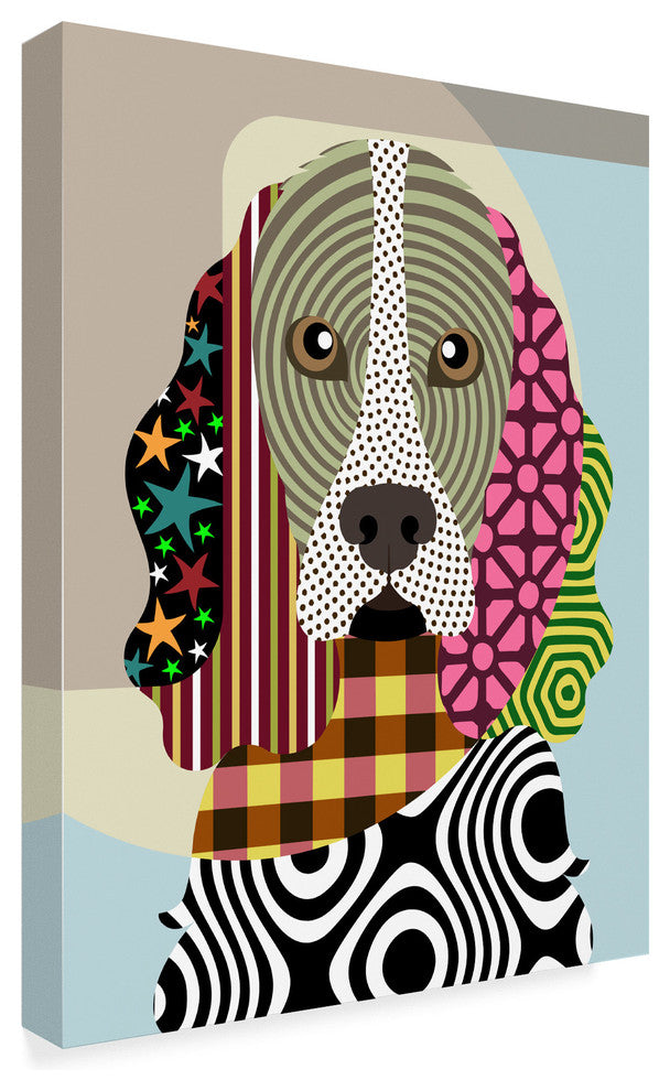 Lanre Adefioye 'Cocker Spaniel Dog' Canvas Art, 32"x24"