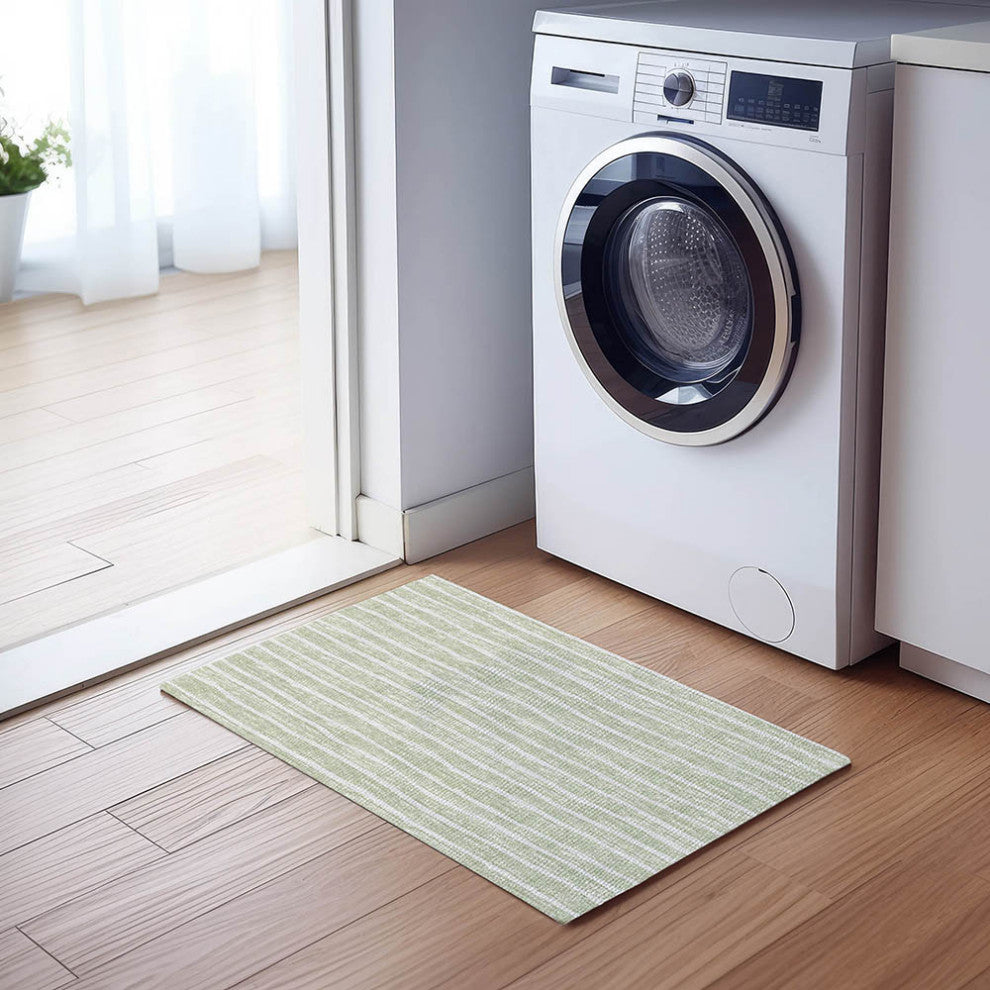 Indoor/Outdoor Laidley LA1 Mist Machine Washable 1'8" x 2'6" Rug