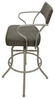 Swivel Tilt Metal Counter 26" or Bar 30" Stool - Carolina, Plumley Cocoa - Beige, 30"