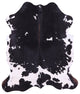 Black and White Natural Cowhide Rug 6' 11" X 6' 1" C2232