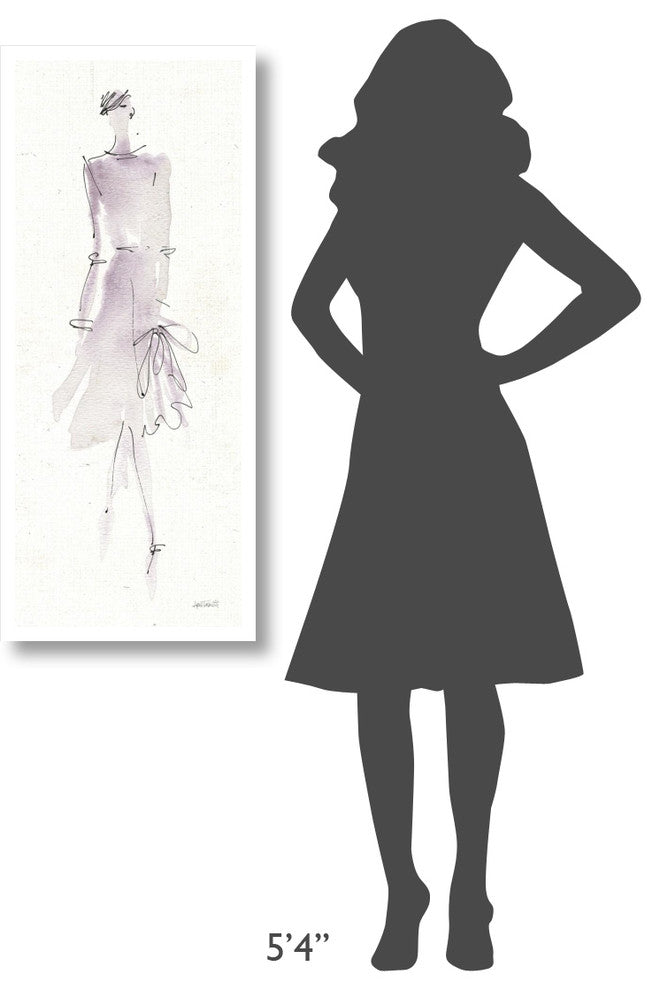 "La Fashion I" Digital Paper Print by Anne Tavoletti, 18"x42"