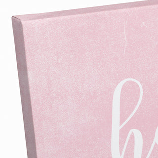 Happy Blessed Loved Pink 16x20 Canvas Wall Art