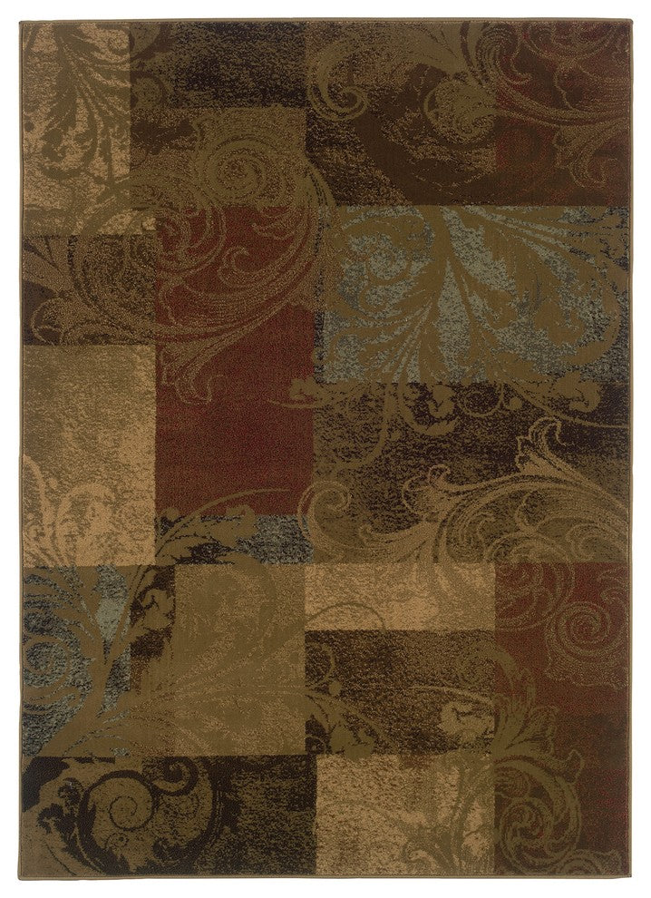 Hudson 036G1 Green/Red 7'8"x10'10" Rug