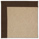 Zoe-Cane Wicker Machine Tufted Rectangle Rug, Brown, 2'6"x8' Runner