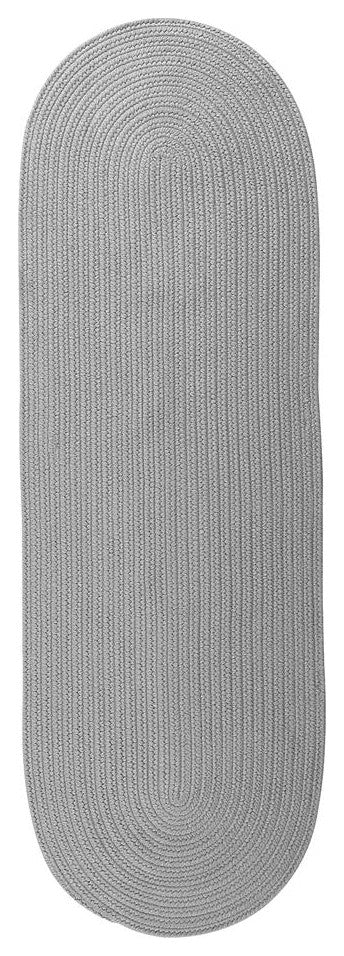 Colonial Mills Rug Reversible Flat-Braid, Oval Runner Ash Runner, Oval
