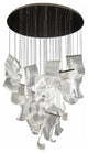Luxury Modern Led Light Chandelier For Staircase, Black, 16 Lights, Cool Glow