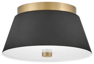 Lark 83511 Tess 2 Light 11"W Flush Mount Ceiling Fixture - Black
