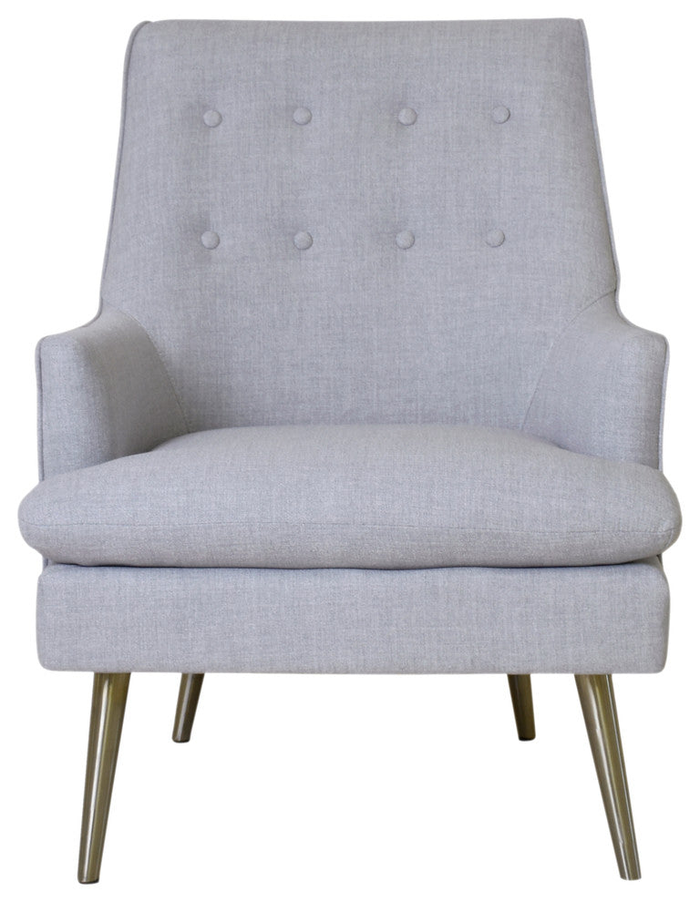 Pasargad Home Emily Wing Armchair, Beige