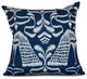 Crown, Animal Print Outdoor Pillow, Blue, 20"x20"