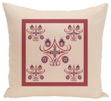 Hanky Print Geometric Print Pillow, Brick, 20"x20"