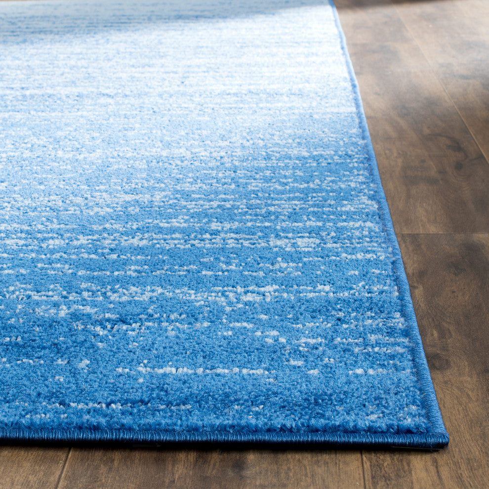 Safavieh Adirondack Adr113F Vintage/Distressed Rug, Light Blue/Dark Blue, 8'0"x8